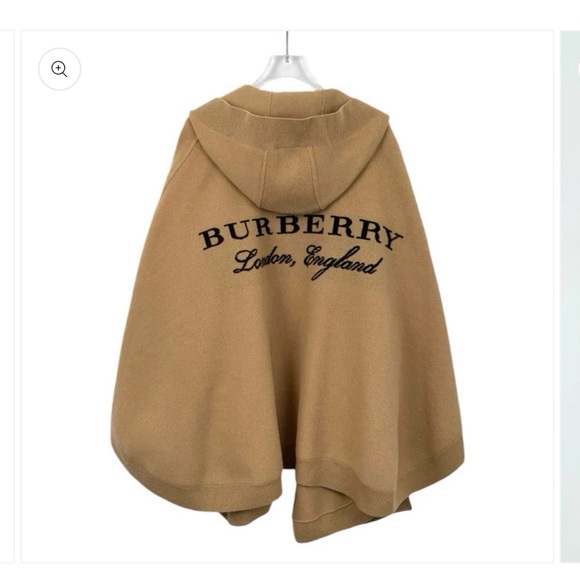 Burberry Jackets & Blazers - Burberry 100% Authentic Tan Open-Front Poncho wool cape